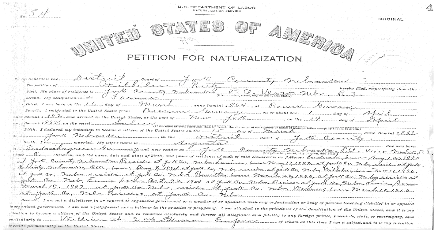 Naturalization Petition